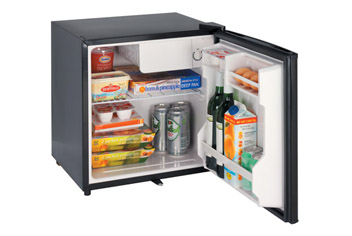 Table Top Fridge with Black Finish and Door Lock