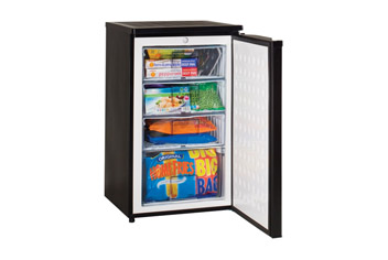 Black Undercounter Freezer with 4 star rating